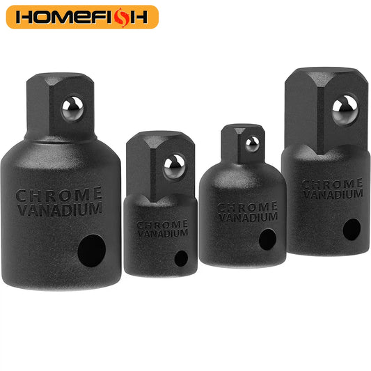 Impact Socket Adapter Reducer Set, 4-Piece, 1/2 3/8 1/4 Inch, Wrenches to Use, Drills in Automatic Construction Work and Impact Drivers