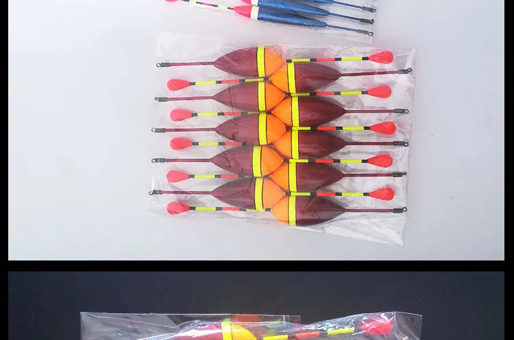 Ensemble de 10 Flotteurs de Pêche — Taille Mixte, Bouée Bobber