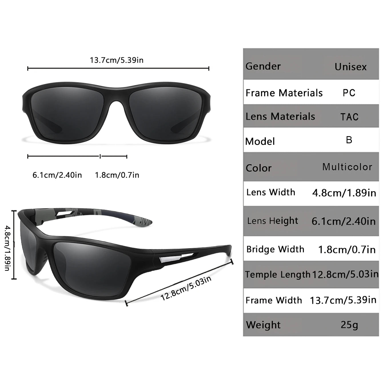 Lunettes de soleil de pêche polarisées pour hommes et femmes, lunettes anti-absorbe ouissement, lunettes UV400, sports de plein air, conduite, randonnée, cyclisme sur route