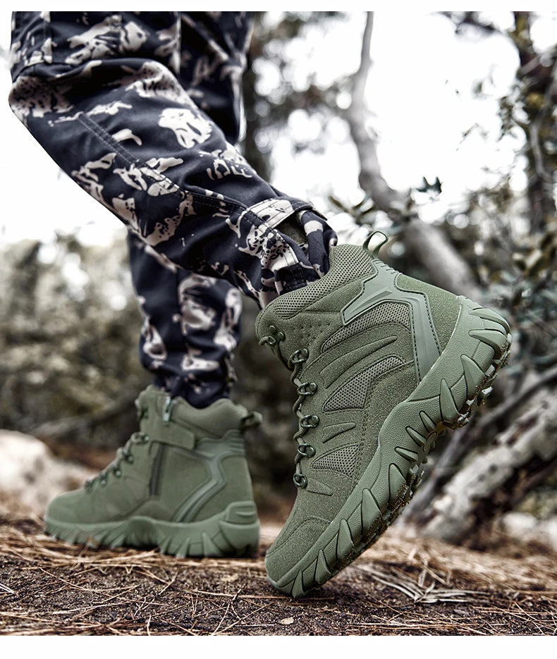 Tactiques améliorées bottes d'entraînement de Combat mâle en plein air Camping Anti-usure réponse rapide chaussures de randonnée pêche chasse baskets hommes