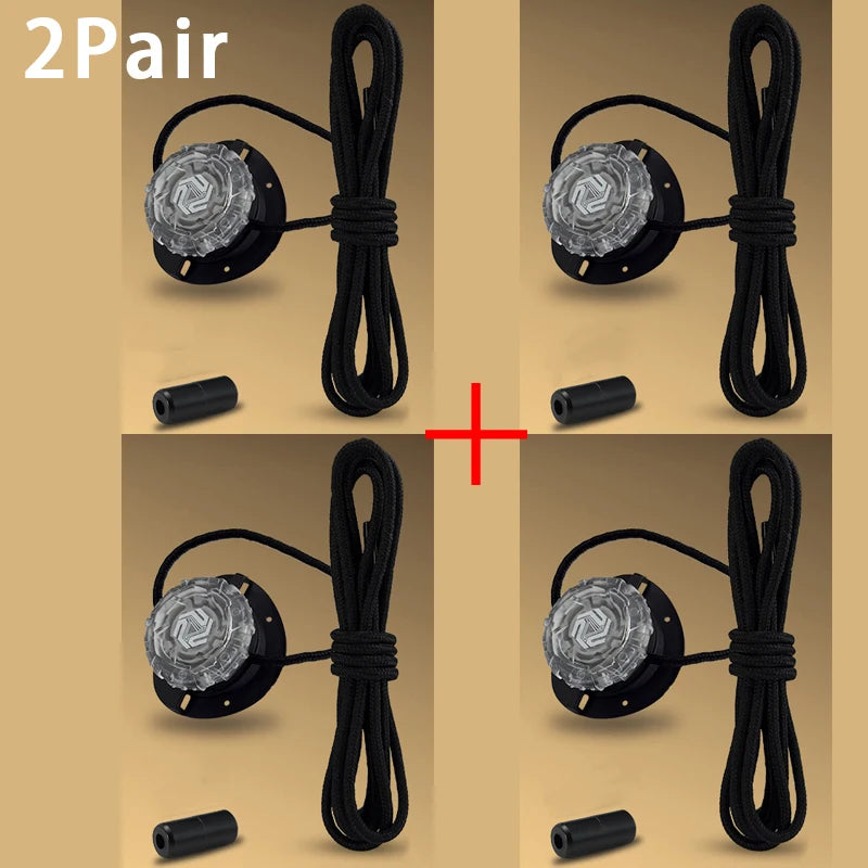 Lacets pivotants à boucle automatique, sans attaches, pour baskets d'enfants et d'adultes, accessoires de chaussures, 1 paire/2 paires