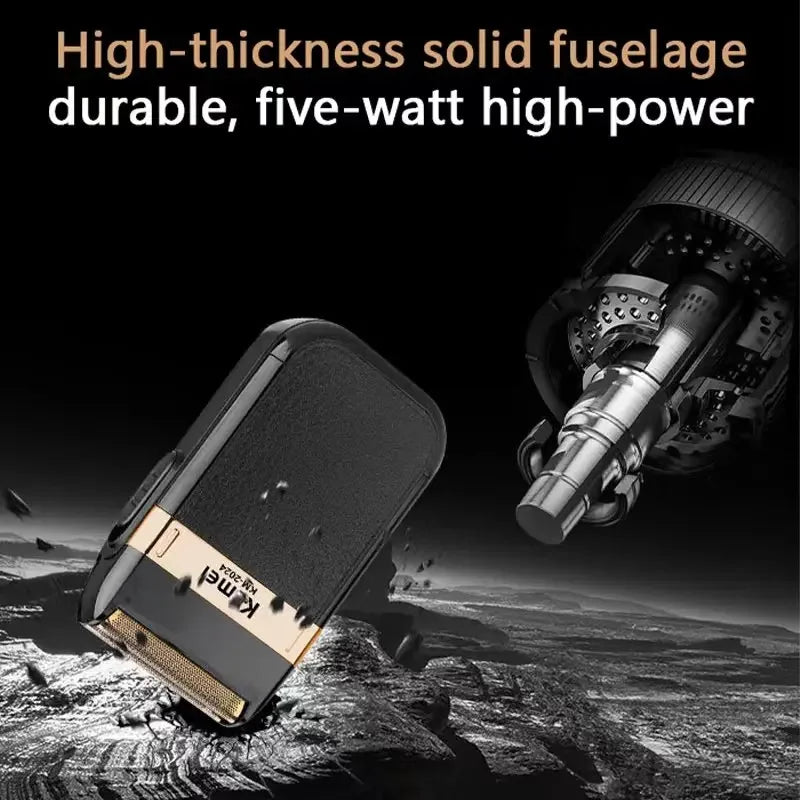Tondeuse à cheveux sans fil rechargeable — tondeuse barbe électrique puissante, hommes
