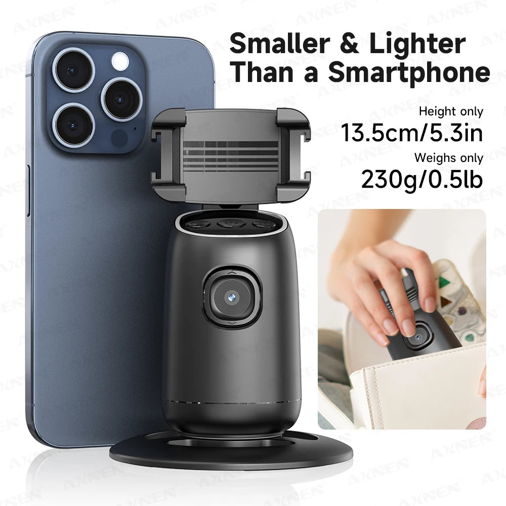 P05 — Stabilisateur Smartphone Suivi IA 360° Support Table Live & Vidéo