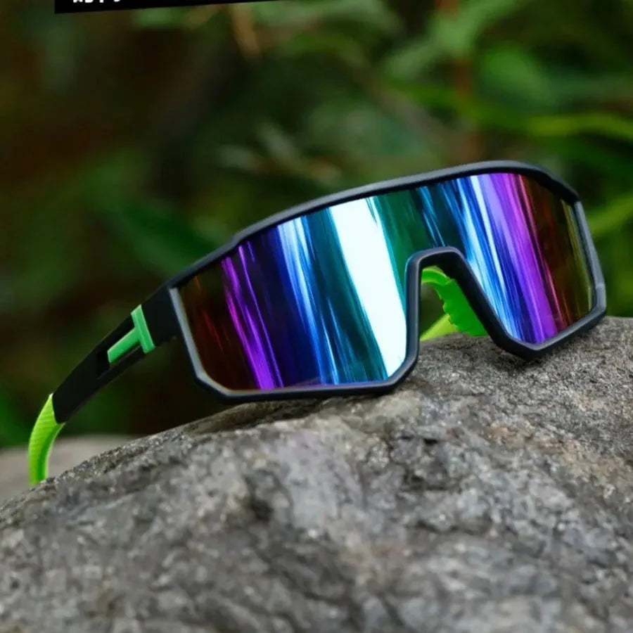 Men's oversized cycling glasses, bike, windproof, colorful coating, outdoor sports sunglasses, motorcycle