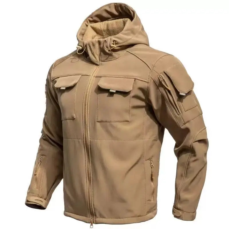 Vestes polaires de Combat militaire tactique d'hiver pour hommes, manteau chaud de randonnée en plein air, Camping, escalade, multi-poches, Trekking décontracté