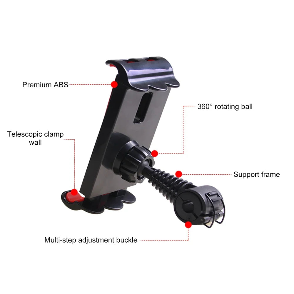 Support de tablette de voiture pour appui-tête réglable, support arrière de siège de voiture pour iPad, support de téléphone portable, Clip, accessoire de voyage sur route pour enfants