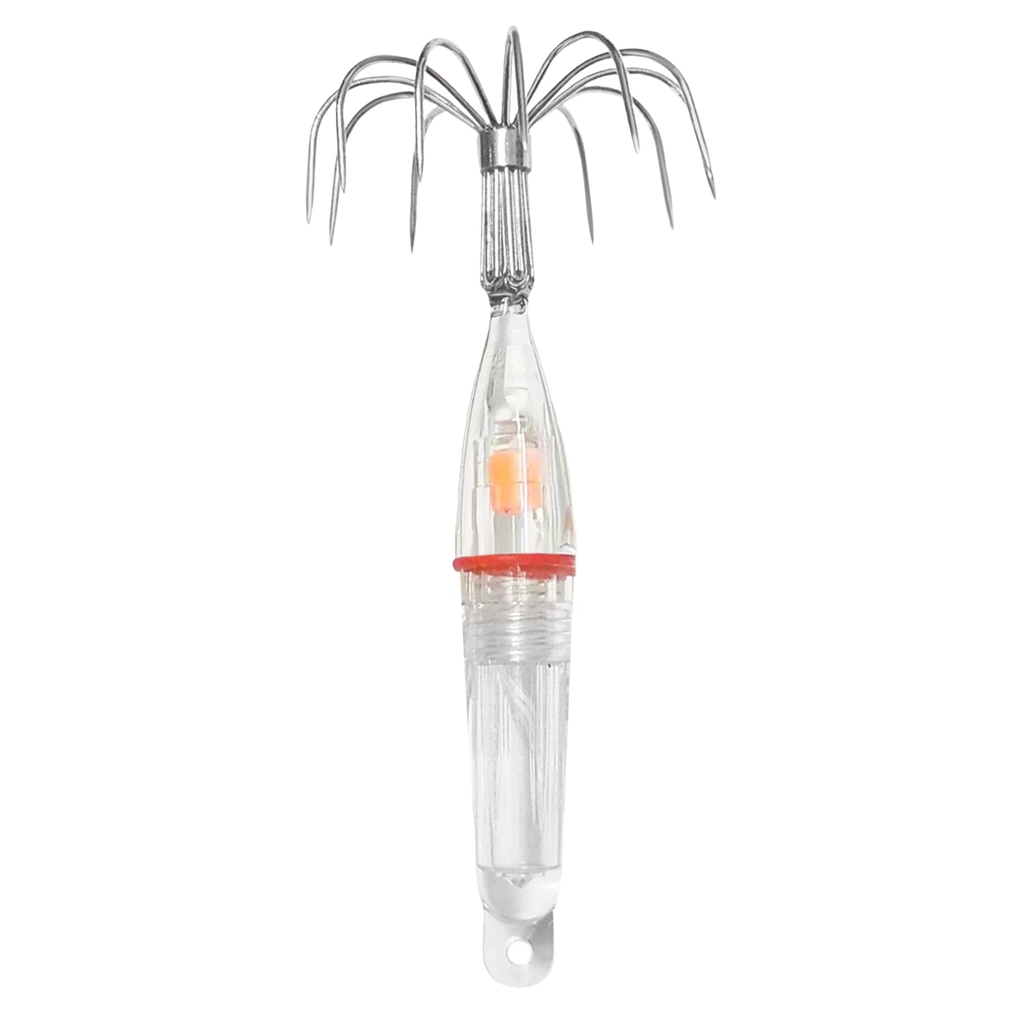 Hameçons de pêche au calmar avec lumières LED, leurres, légers, faciles à utiliser, avec matériaux Anti-Corrosion, outils de lampe, 1 à 2 pièces