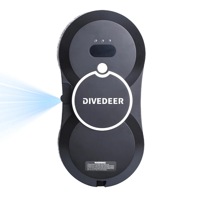 DIVEDEER Smart Home Cleaning Robot with Automatic Water Spray Function, Anti-Fall Magnetic Glass Cleaning Machine