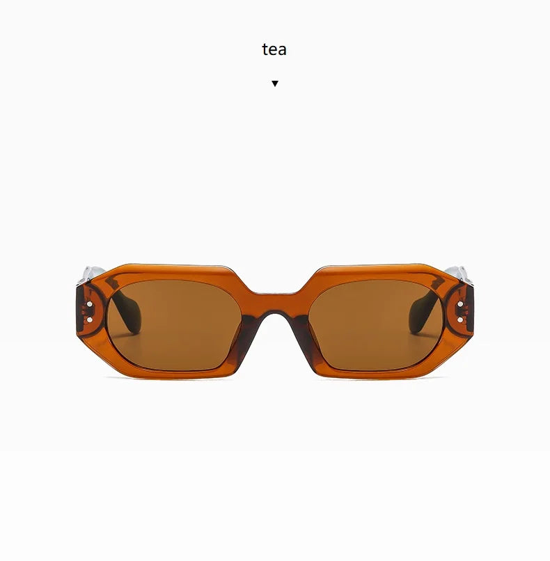 Petites lunettes de soleil rectangulaires pour hommes et femmes, lunettes de soleil carrées, nuances de voyage, vintage, rétro, UV400