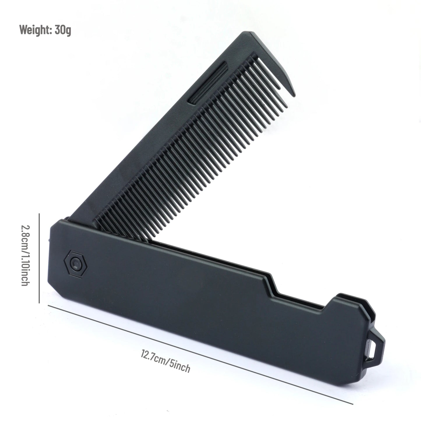 Nouveau 1/2/3 en 1 peignes pliants de poche en plastique à dents larges tête d'huile peigne barbe peignage barbier tondeuse peigne Salon outils de coiffure