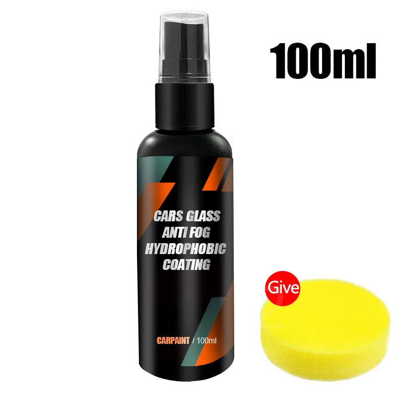 Spray hydrofuge pour voiture, revêtement Anti-pluie pour voiture, verre hydrophobe, liquide Anti-pluie, masque miroir pour pare-brise, âge chimique automobile
