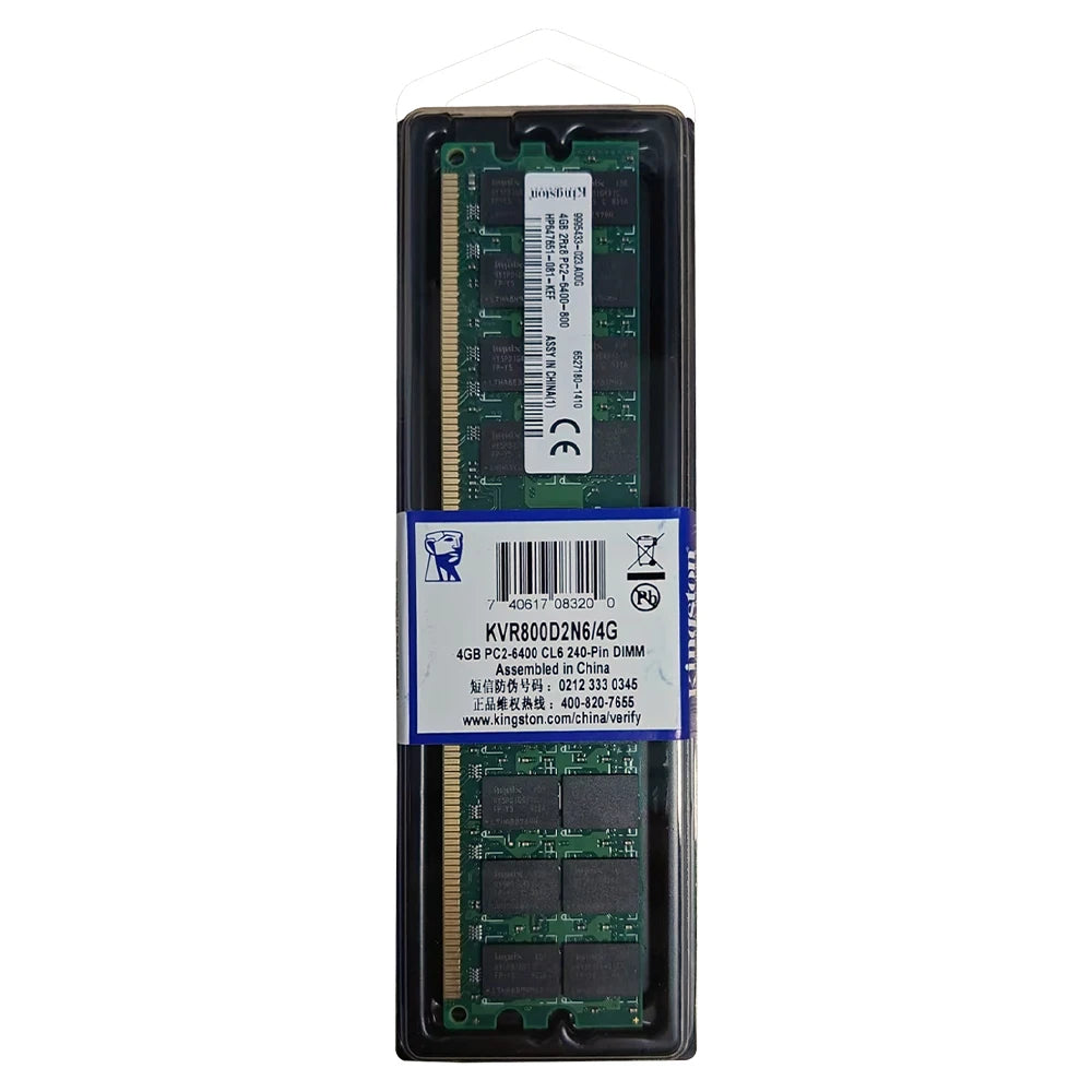 Barrette RAM DDR2 Kingston 2 Go / 4 Go DIMM 667 MHz 800 MHz — PC Bureau