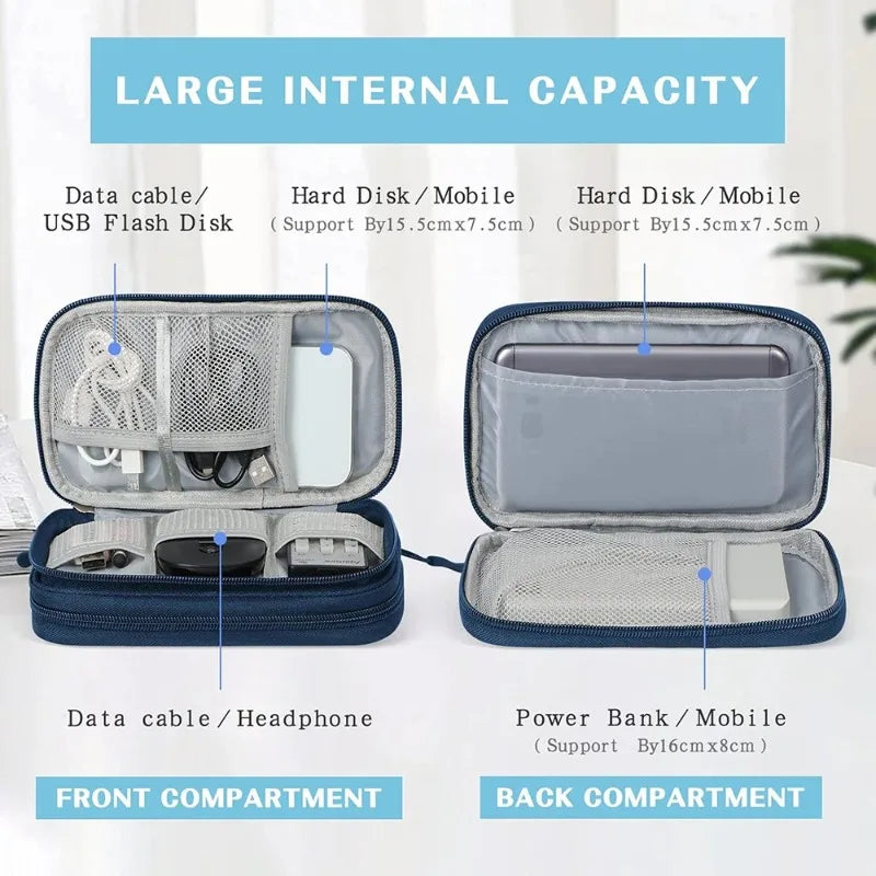 Sac de rangement universel étanche pour câbles, pochette de transport pour accessoires électroniques, rangement pour fils