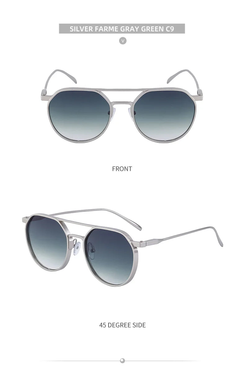 Lunettes de soleil ovales vintage pour hommes — livraison directe, nouveau