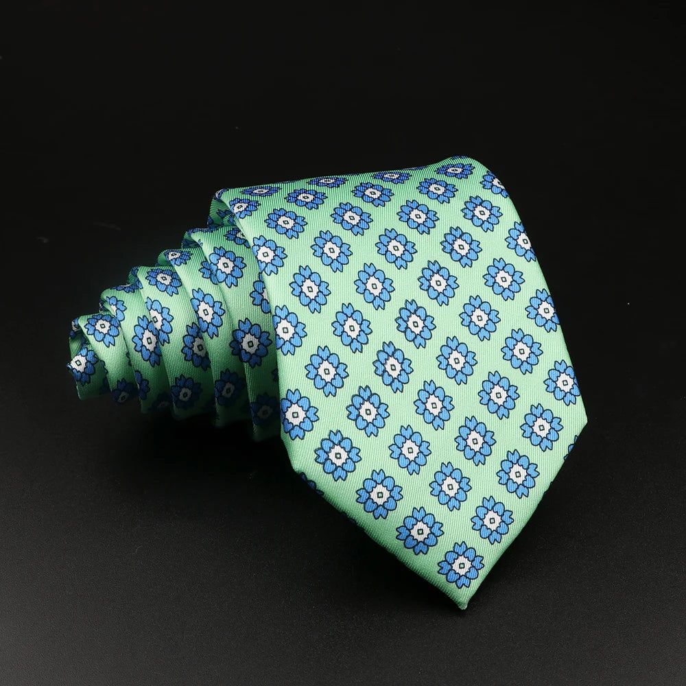 51 Styles Men's Silk Ties Jacquard Striped Plaid Floral Tie Accessories Daily Wear Shirt Suit Necktie Wedding Party Gift