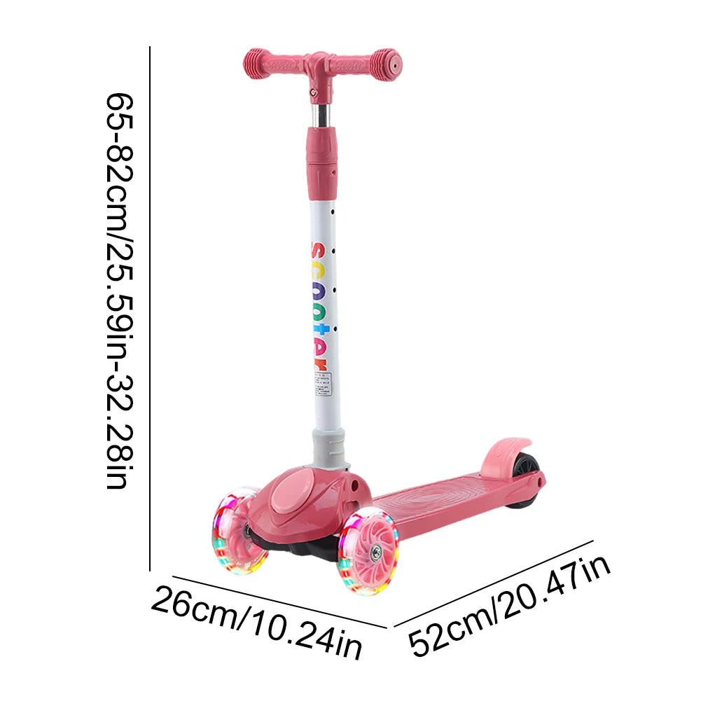 Trottinette Enfant Roues Lumineuses Réglable — 3 à 10 Ans Décontracté