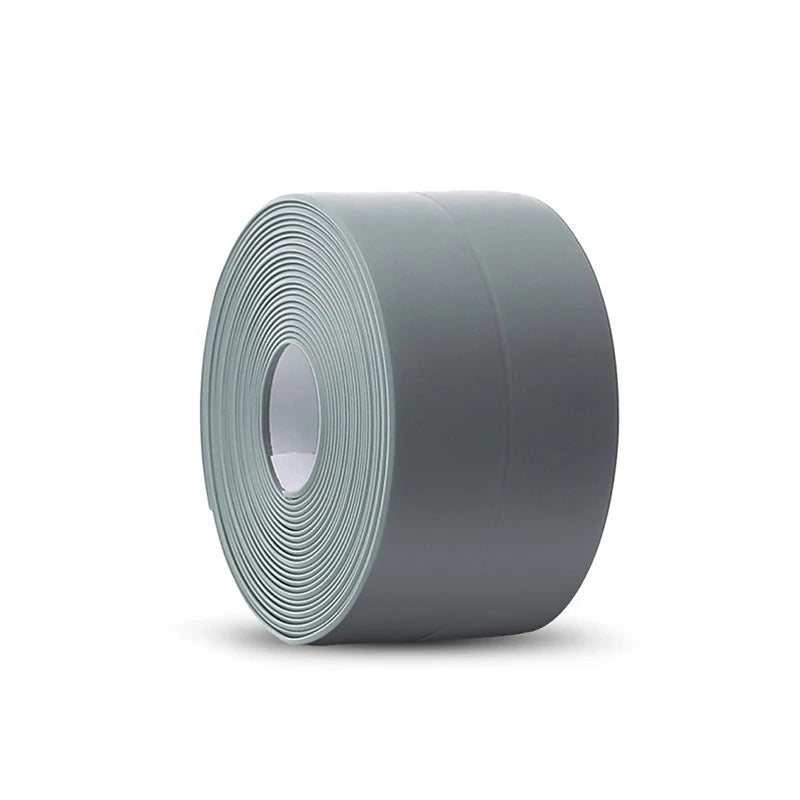 Bande de calfeutrage de bain auto-adhésive en PVC, 3.2M, résistant à l'huile, autocollant mural d'angle de bord d'évier de cuisine, bande d'étanchéité étanche pour toilettes