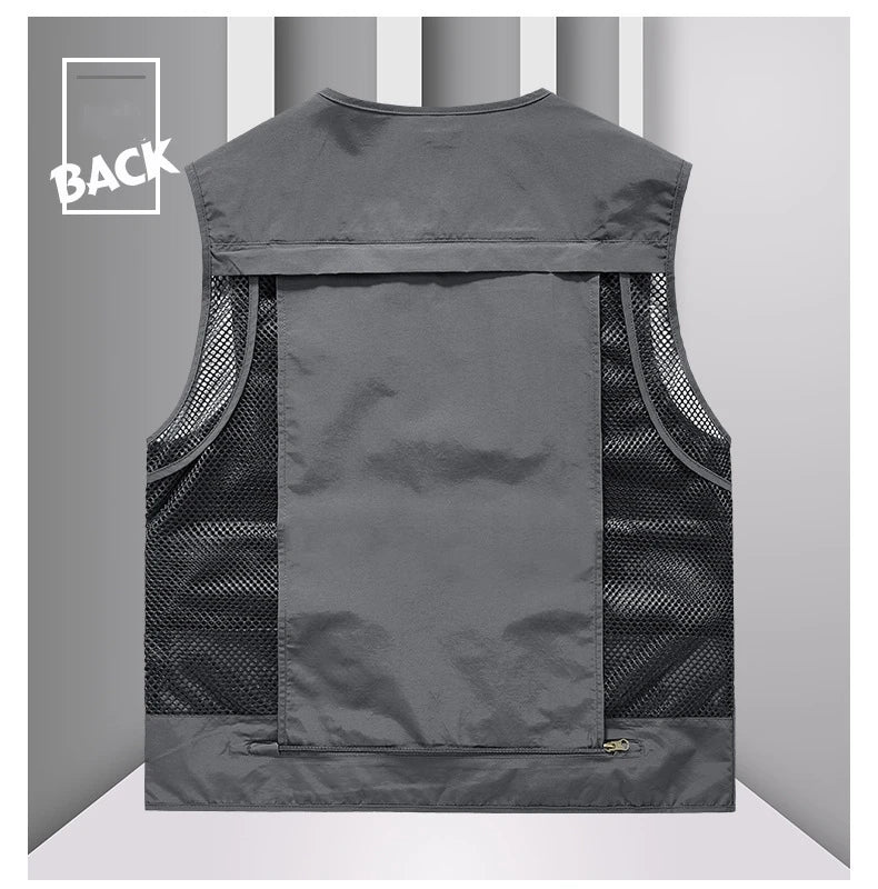 FGKKS – gilet multi-poches pour hommes, nouveau gilet de pêche respirant pour l'extérieur, design de qualité, veste de loisirs de haute technologie pour hommes