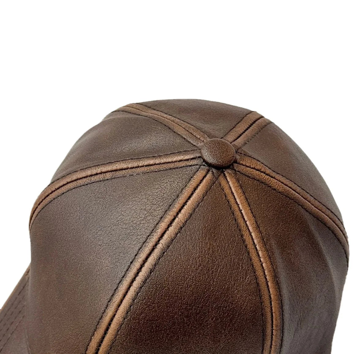Men's and Women's Leather Baseball Cap, High Quality Snapback, Street Hip Hop Trucker Hat, Hat for All Seasons, Luxury Brand, Winter Cap, New
