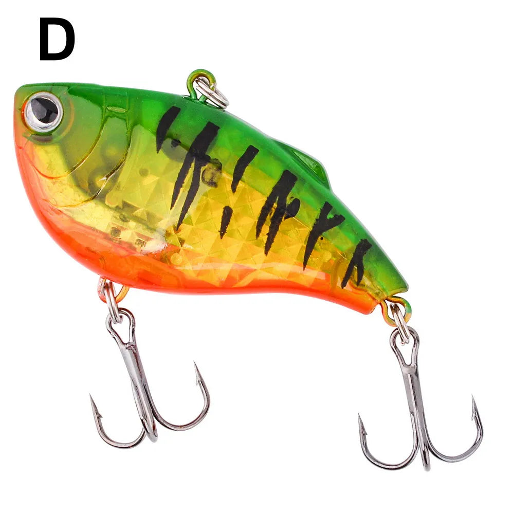 Aorace 1 PC VIB leurres de pêche 15g 6 cm appât dur artificiel coulant manivelle Wobber matériel de pêche avec hameçons triples