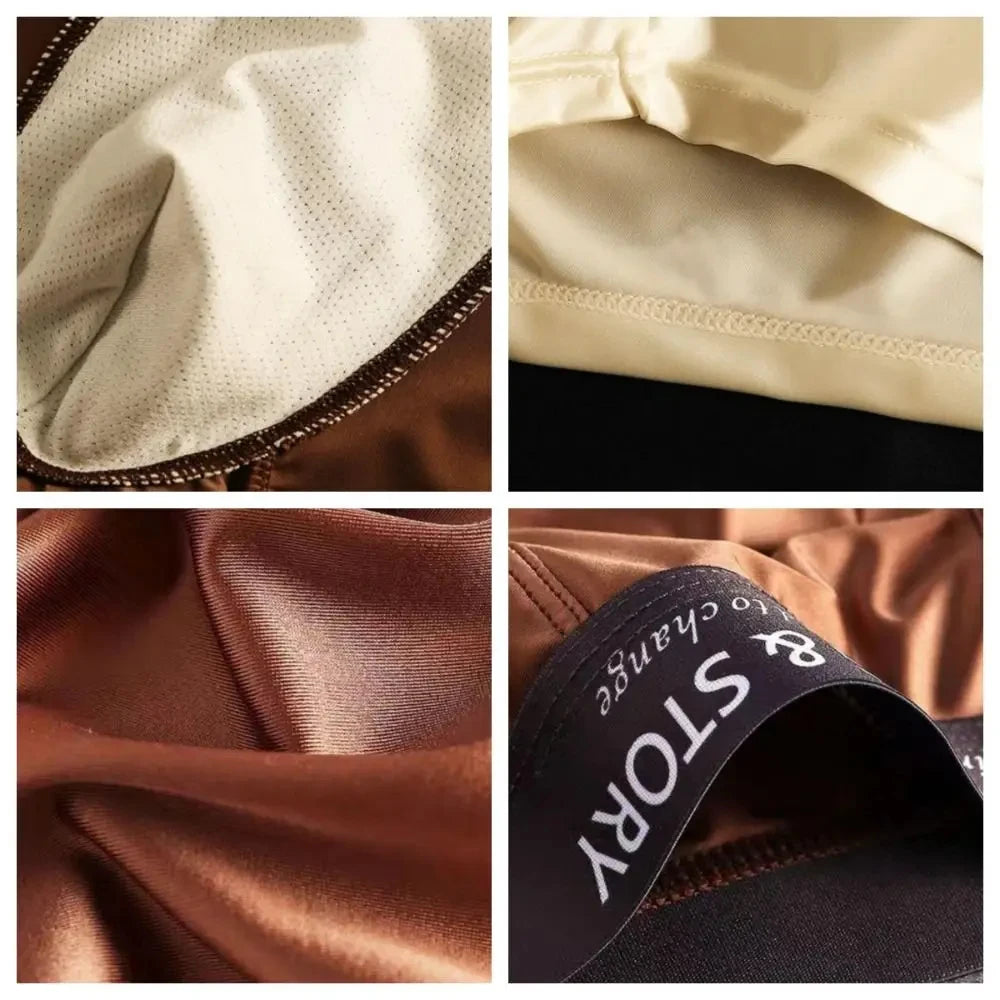 Boxer Satin Soie Homme — Respirant, Mince & Sans Couture