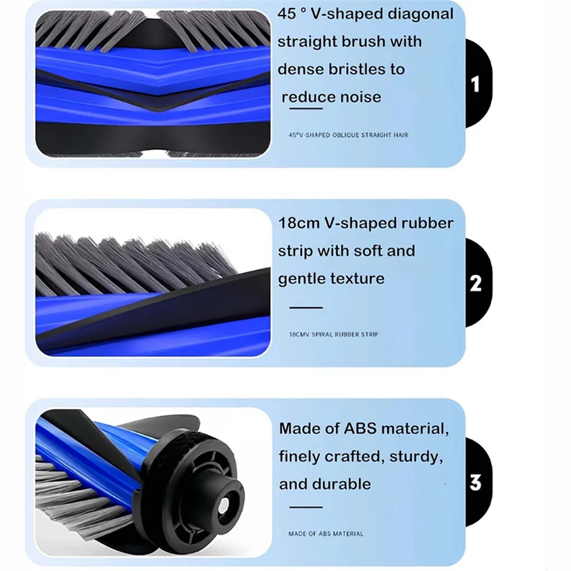 【¡Oferta Flash!】 Kit de repuesto de filtro, paño, rodillo, bolsa para polvo y cepillos laterales principales (21 piezas) para aspiradora Ecovacs Deebot X9 Pro Omni/X9 Pro