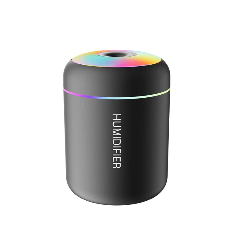 Humidificateur d'air USB LED, pulvérisateur de brume fraîche de bureau, diffuseur d'arôme, purificateur d'huile essentielle pour la maison et la chambre à coucher