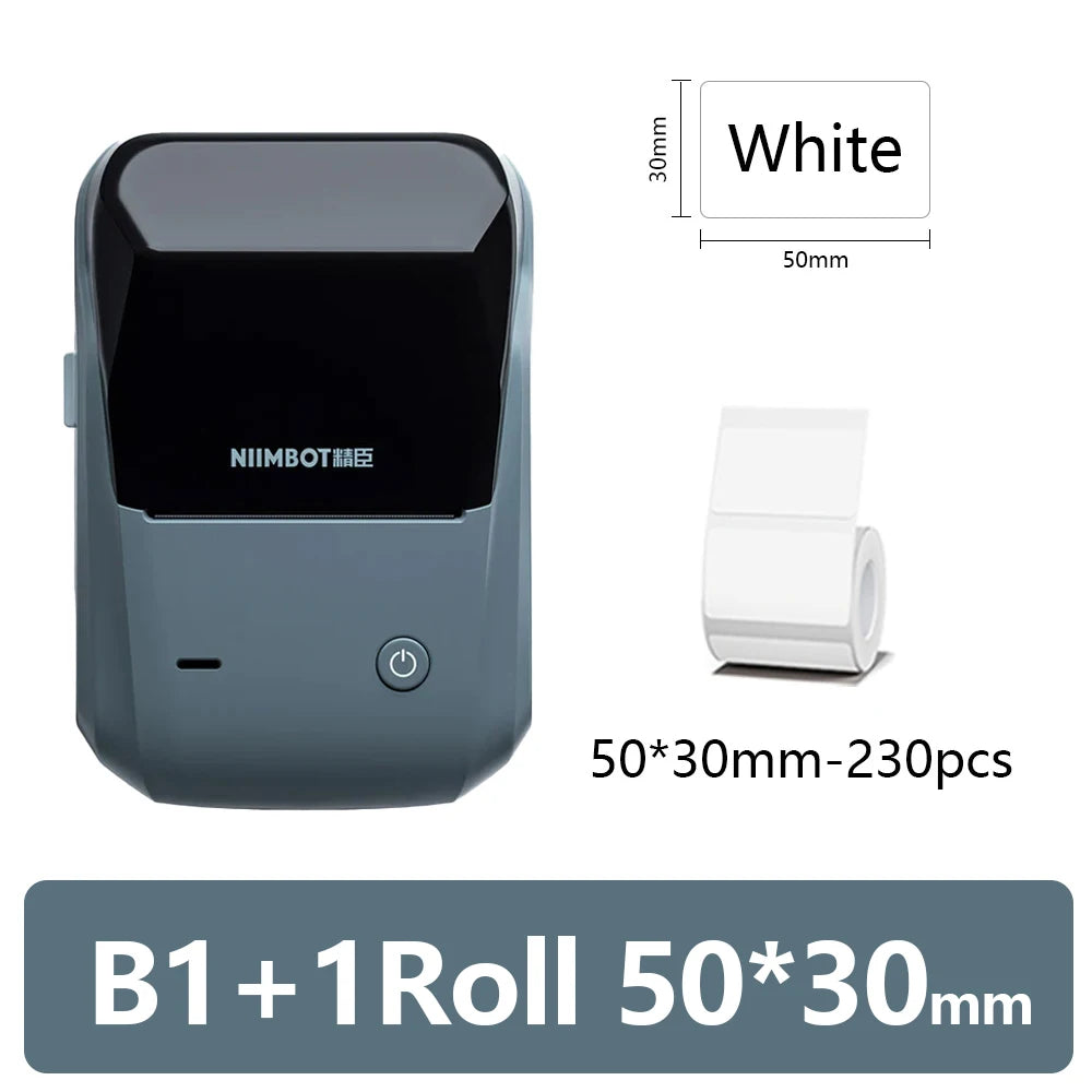 Mini imprimante thermique portable — auto-adhésive, étiqueteuse Bluetooth, autocollants de poche