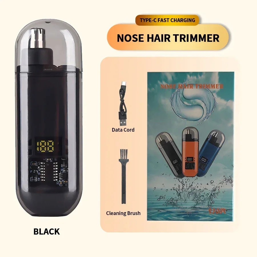 2-in-1 Portable Electric Trimmer for Men, Ear and Nose Trimmer, Professional, Painless, Portable, 2024