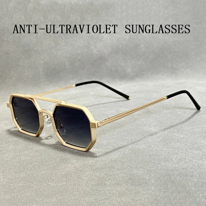 Gafas de sol cuadradas nuevas para hombre, estilo Steampunk Vintage, gafas de sol de lujo a la moda para mujer, gafas de sol para hombre, gafas de sol para mujer