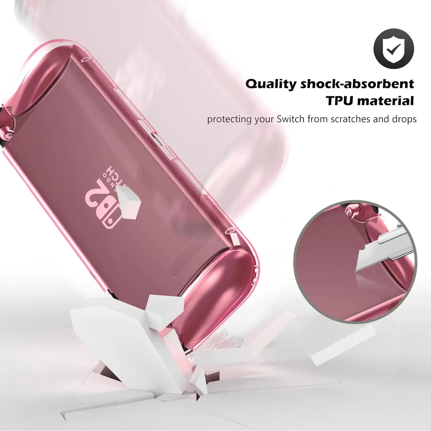 Protective Case for Switch 2 (2025), NS 2, TPU Protective Cover, Anti-Scratch, Shock Absorption, Ergonomic Grip Design for NS2