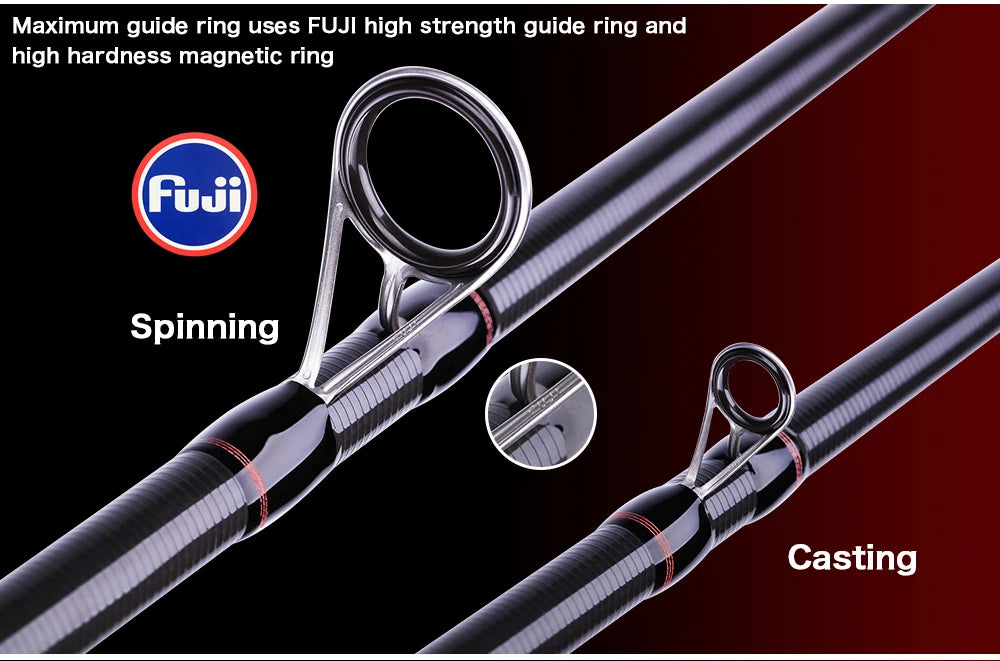 BIUTIFU-Leurre de pêche en carbone Spinning, Mini Rock Fishing, Fuji Baitcasting, Phishger Fast 5-42g, 1.8 m, 2.1 m, 2.4 m, 2.7 m, 3.0m, Le plus récent
