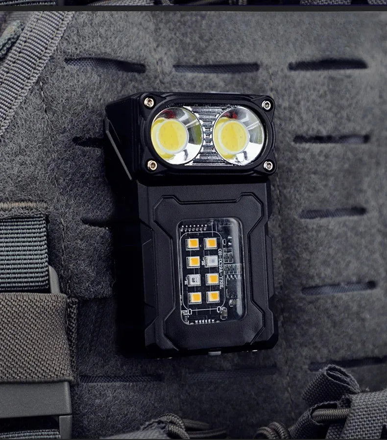 Lampe de travail tactique portable, outil EDC, mini lampe torche LED, outil de camping et de randonnée en plein air, lampe torche molle, rechargeable par USB