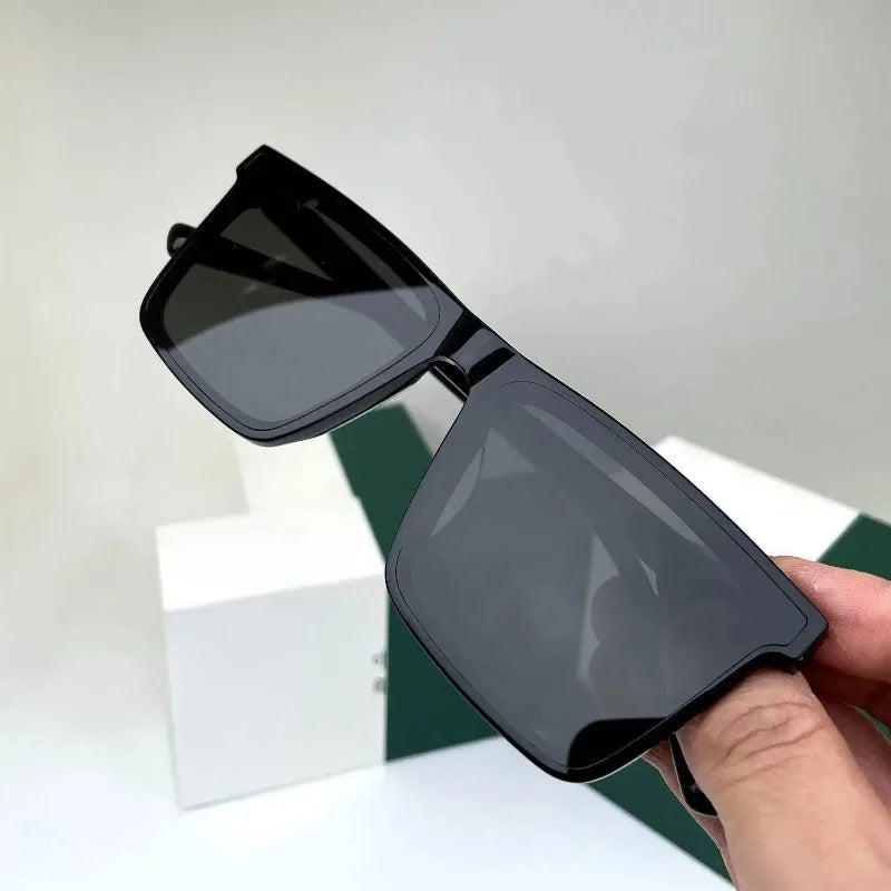 Lunettes de soleil pour hommes conduite anti-UV — forme concave, dames, longue monture, UV400