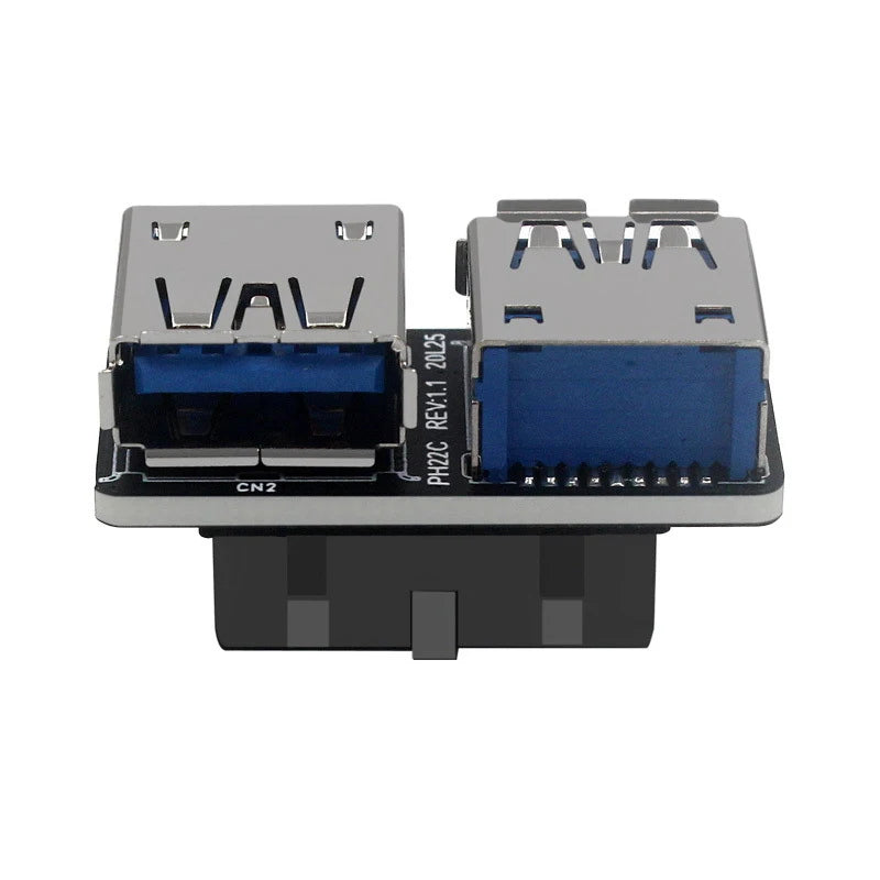 RGEconvex-Adaptateur de carte mère USB 3.0 femelle, convertisseur de carte mère, prise de bain, 19PIN, 20Pin, touriste