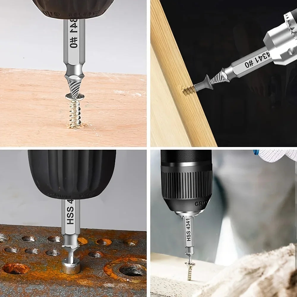 Kit Extracteurs Vis Endommagées — Foret HSS, Dissolvant Vis Cassées & Dénudées, Outils Électriques