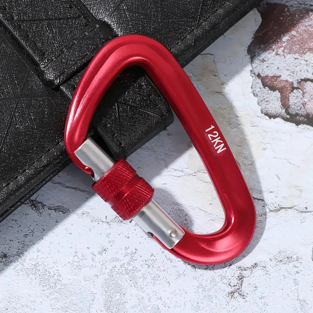 Accessoires de verrouillage principal de sécurité en aluminium de qualité, équipement de protection d'alpinisme, mousqueton professionnel, crochets pour clés d'escalade