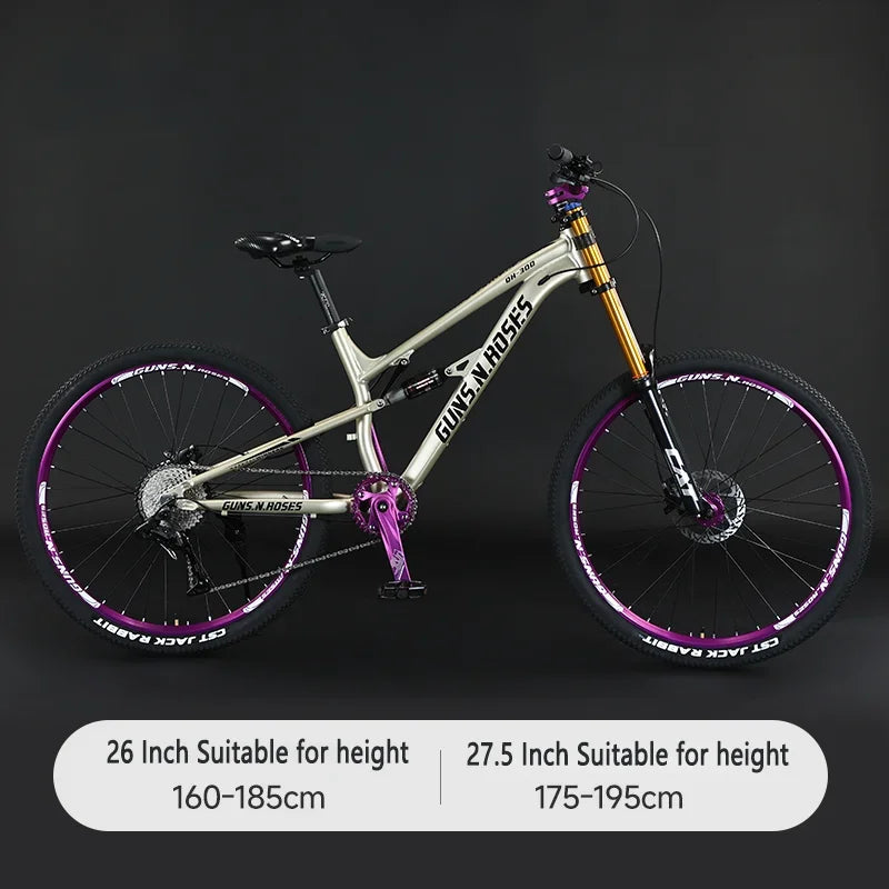 VTT Descente Suspension Souple 27,5 Pouces — 10 Vitesses Suspension Pneumatique Frein Huile