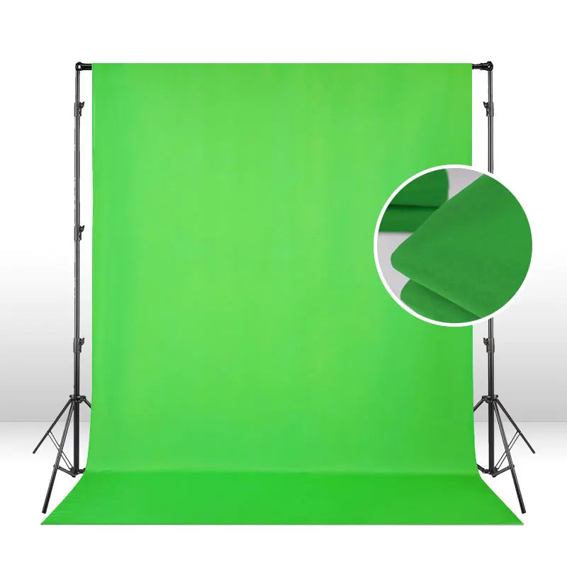 Fond de Photographie Mousseline Chromakey — Écran Vert, Blanc, Noir ou Gris Studio
