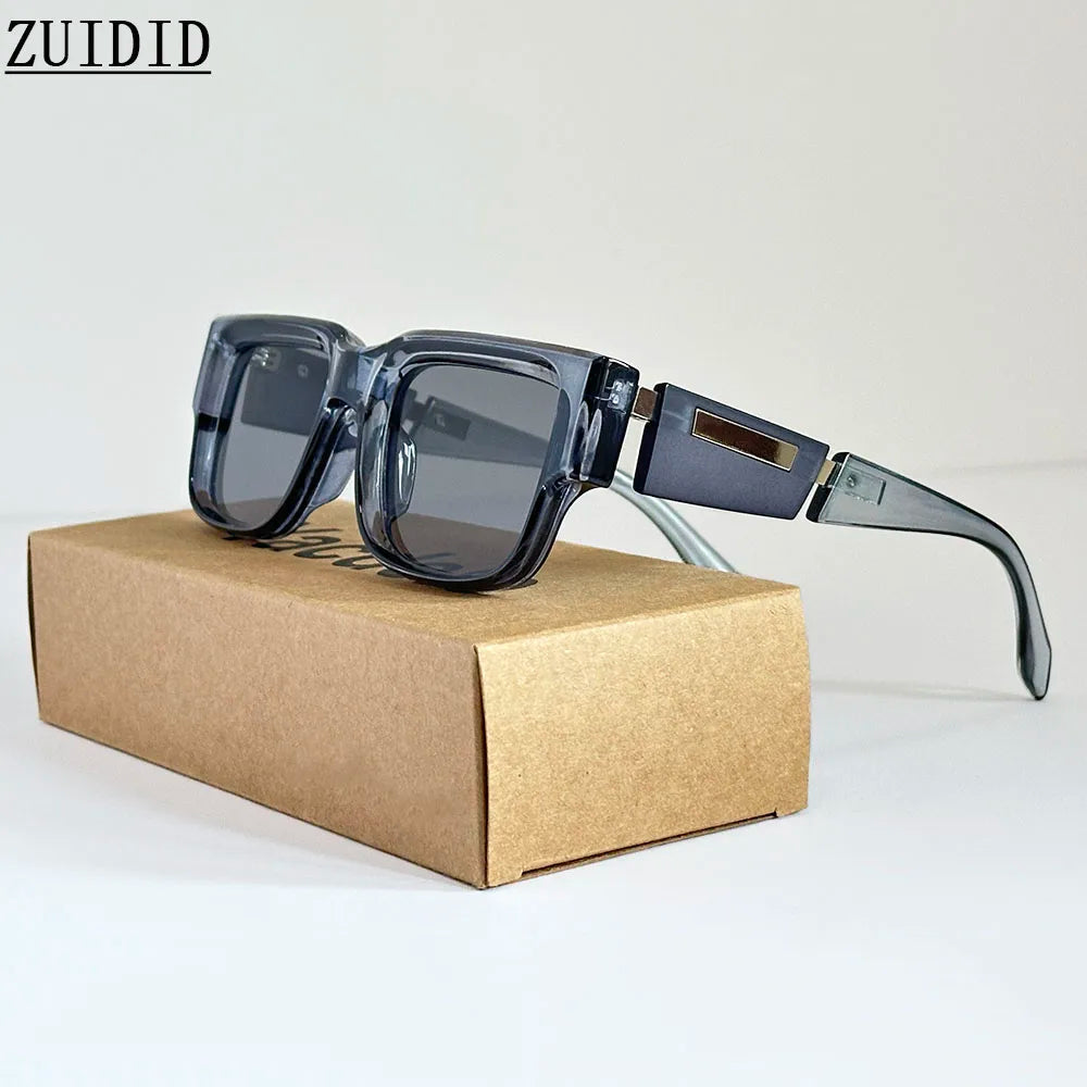 Gafas de sol cuadradas nuevas para hombre, lentes de sol de lujo para mujer, gafas de moda vintage para vacaciones de verano, Gafas de Sol Hombre Lunette Soleil Femme