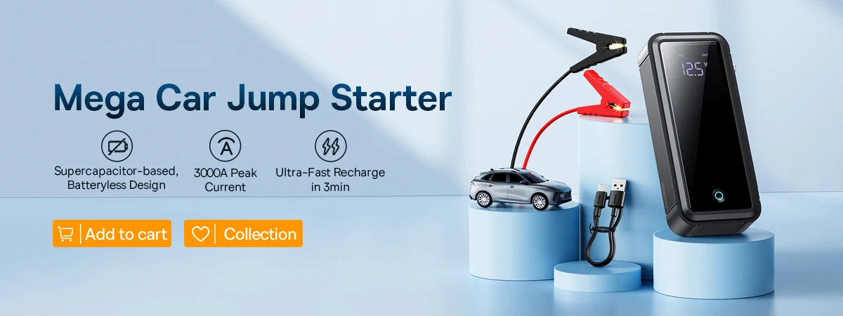 Baseus 20000mAh démarreur de saut de voiture batterie externe 2000A 20000mAh chargeur de batterie de voiture Auto Booster d'urgence dispositif de démarrage démarrage de saut