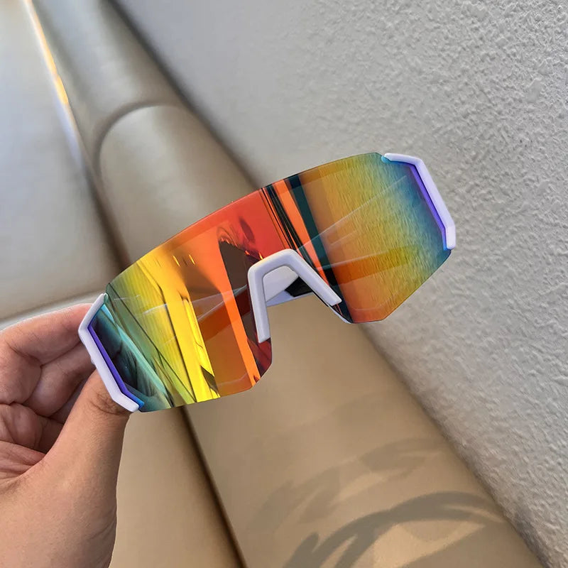 1/2 piezas gafas de sol de ciclismo para mujer UV400, protector antisarena para ojos, gafas de sol deportivas al aire libre, gafas de protección antirradiación, lentes