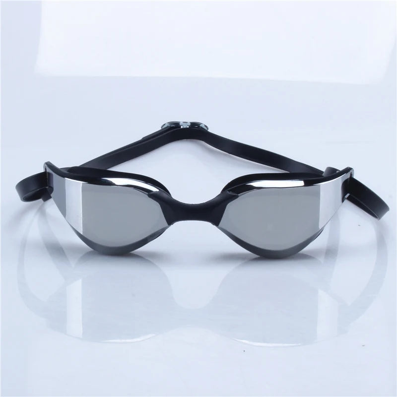 Professional Anti-Fog, Electroplated, Waterproof Silicone Swimming Goggles