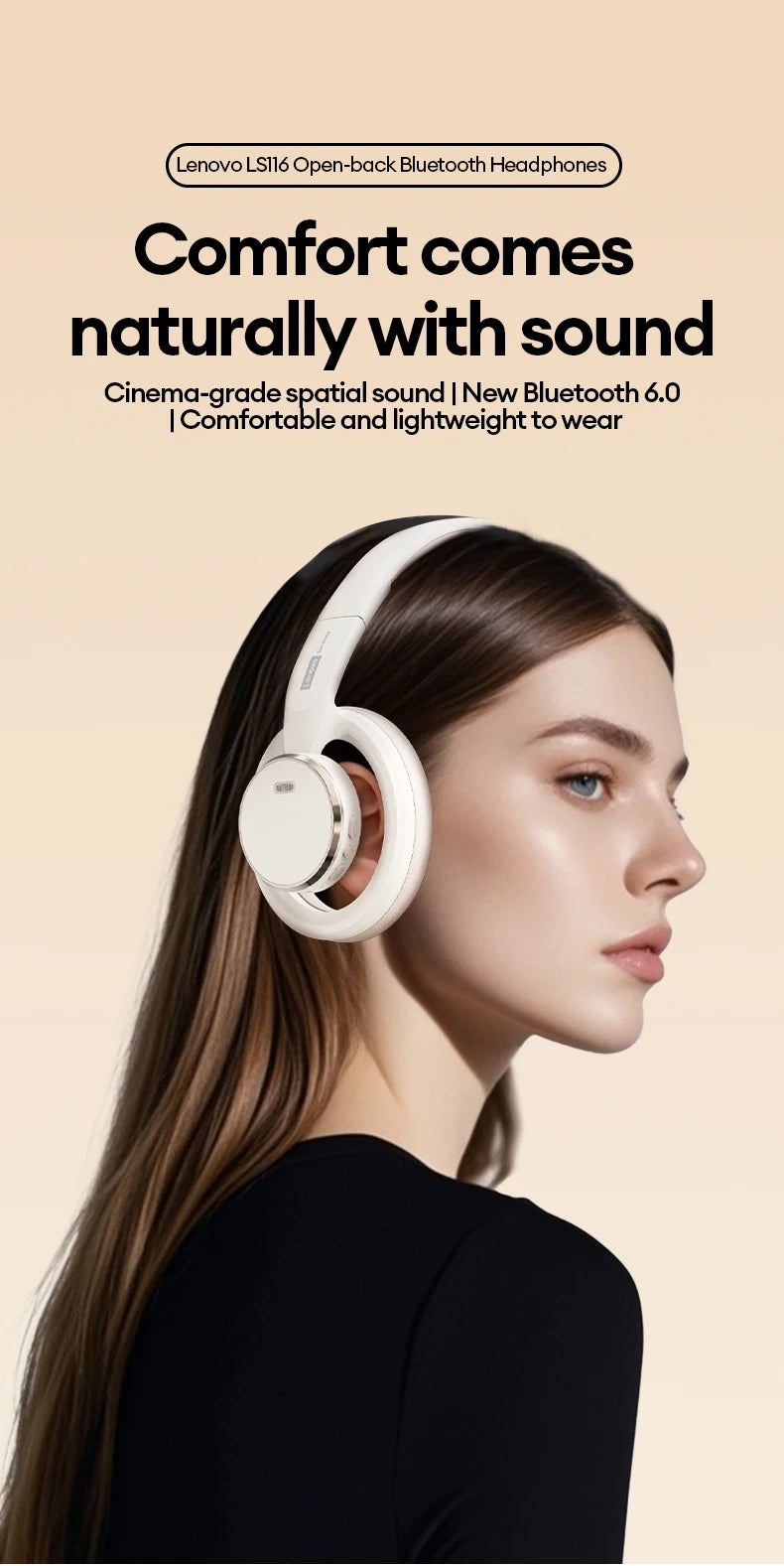Casque gaming sans fil Bluetooth 6.0 — pliable, sport, micro HD, supra-auriculaire, cadeau