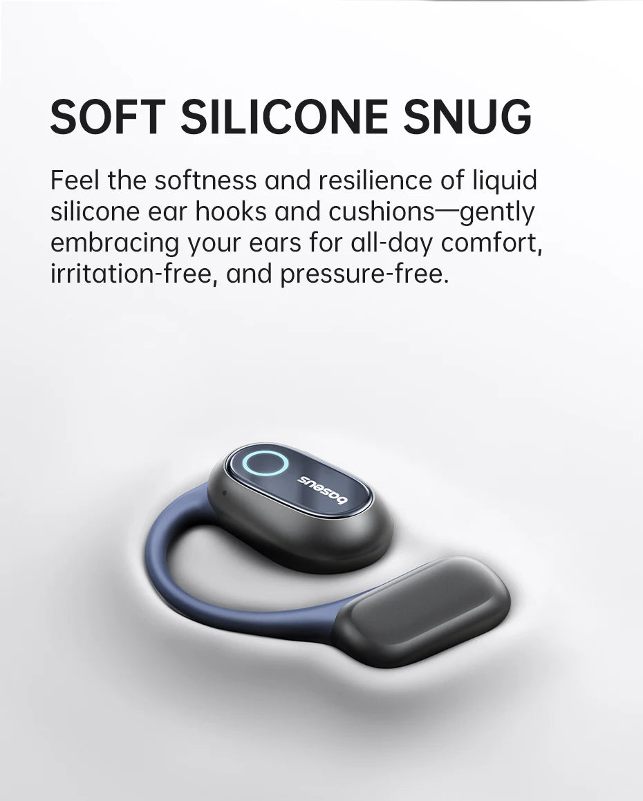 Écouteurs Sans Fil Sport Oreille Ouverte Bluetooth 5.4 — Crochets, Grandes Basses, 60h