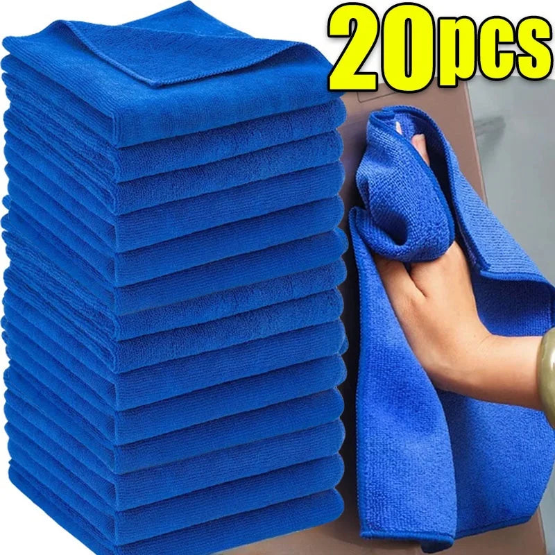 Car Wash Microfiber Towels, Drying Cloth, Household Cleaning Rags, Auto Detailing Polishing Cloth, Home Cleaning Tools, 1-20PCS