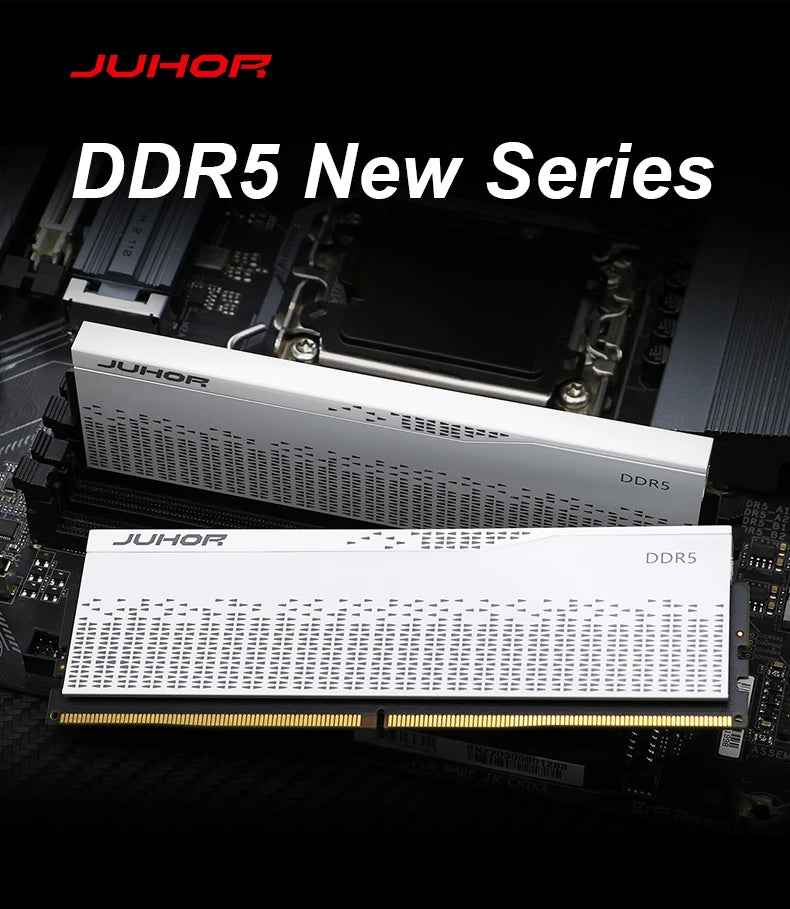 Mémoire RAM DDR5 JUHOR 16 Go 4800 MHz 5600 MHz 6000 MHz pour ordinateur de bureau et jeux