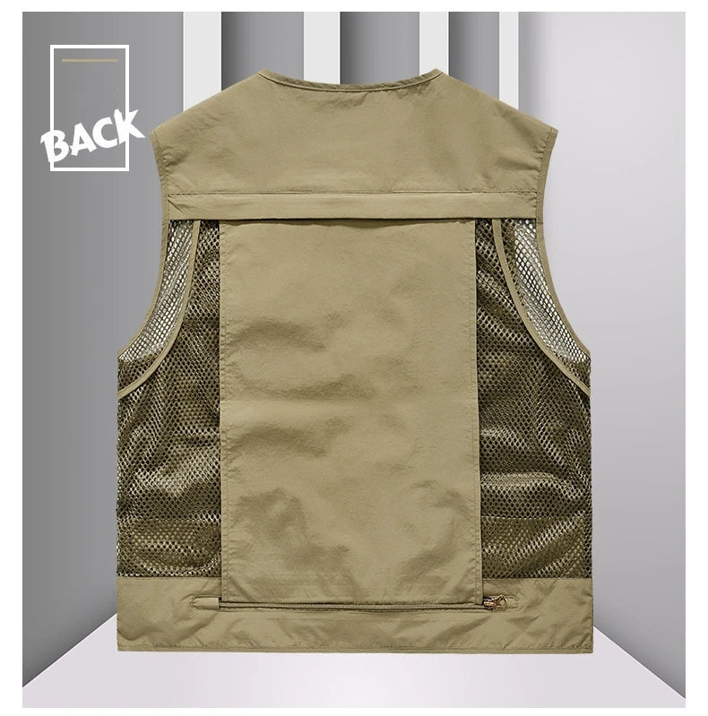 FGKKS – gilet multi-poches pour hommes, nouveau gilet de pêche respirant pour l'extérieur, design de qualité, veste de loisirs de haute technologie pour hommes