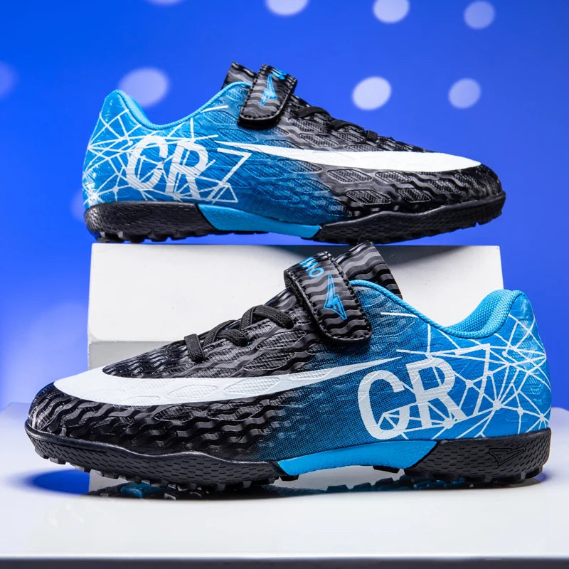 Chaussures de Football Enfant Garçon Légères — Gazon Intérieur & Extérieur
