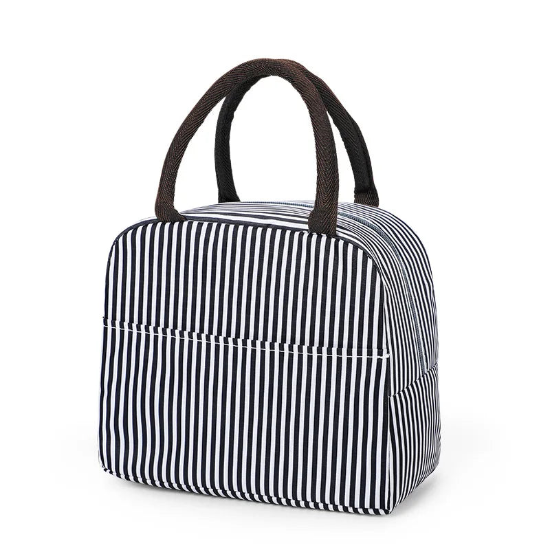Sac à lunch en toile isotherme portable pour femmes et enfants, motif fonctionnel, glacière, nourriture thermique, sacs de pique-nique
